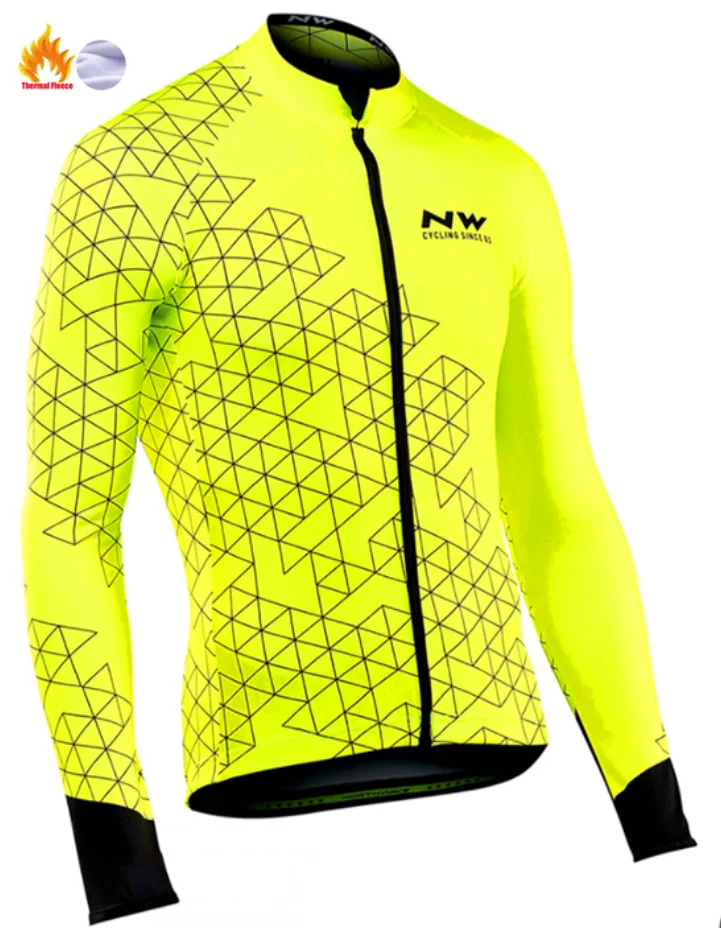 Winter Jersey Ropa ciclismo теплый зима Термальность флис велосипедная одежда Для Мужчин's Велоспорт Джерси костюм для прогулок верховой езды на велосипеде, MTB Костюмы комбинезон, комплект - Цвет: Winter Jersey