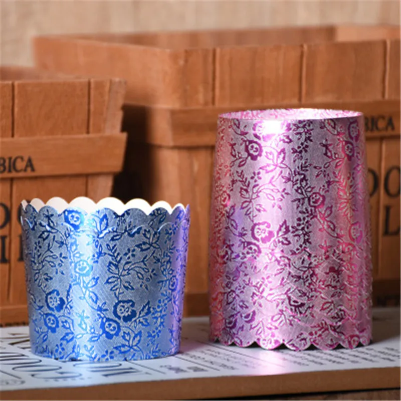 Blue Cupcake Paper Cup Muffin Cases Liner Baking Tray Cake Decorating Mold Wedding Party Caissettes Wrapper | Дом и сад