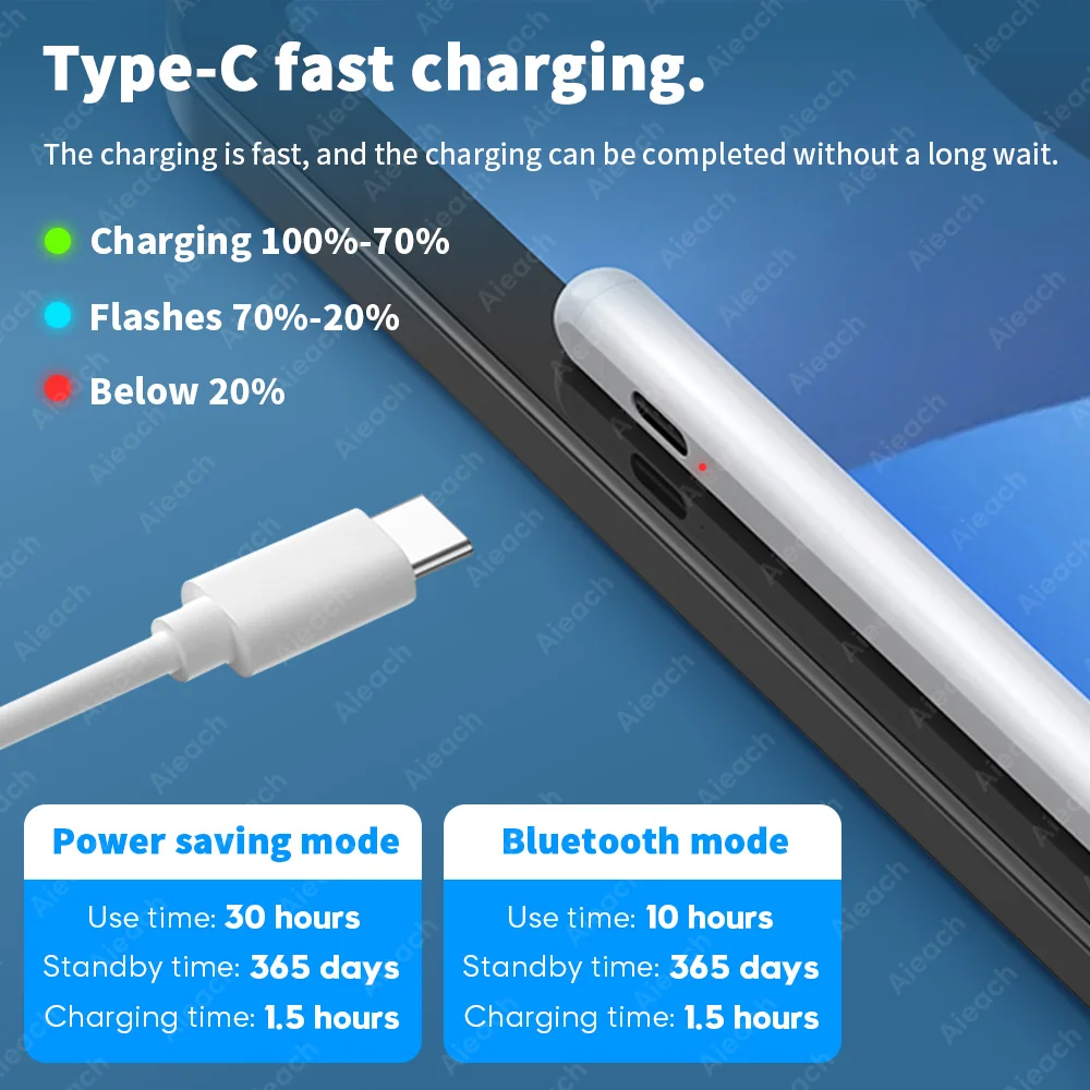 Фото Для Apple Pencil 2 iPad 23-го поколения Bluetooth стилус для Рисование сенсорная ручка 2021 2020 2019 Для Apple Pencil 2 iPad 23-го поколения Bluetooth стилус для Рисование сенсорная ручка 2021 2020 2019