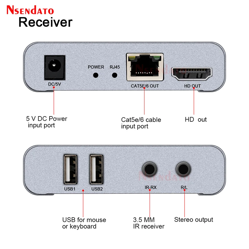 60 м USB KVM HD удлинитель по CAT5E Cat6 RJ45 Ethernet кабель передатчик приемник аудио видео