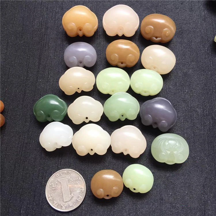 Бутик и тианью кулон нефрит дым фиолетовый белый замок для детей висячий Длинная