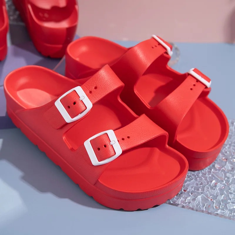 Сандалии женские на толстой подошве босоножки из ЭВА повседневные Нескользящие