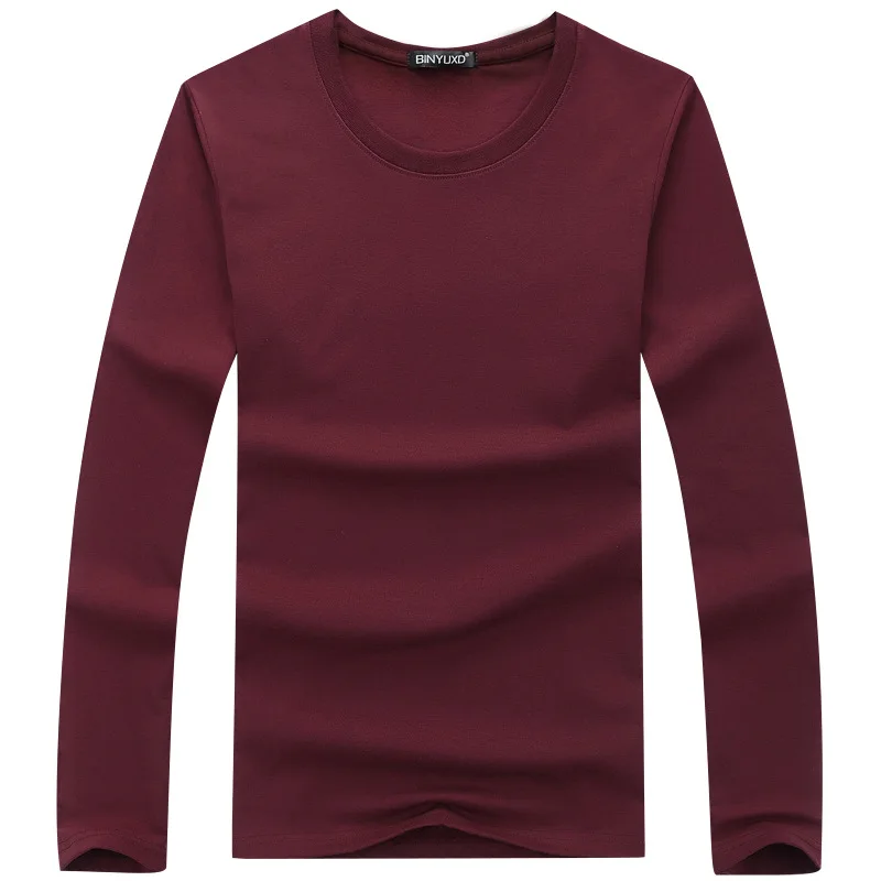 

Cross border new autumn base coat men's long sleeve T-shirt student youth autumn top - Blank