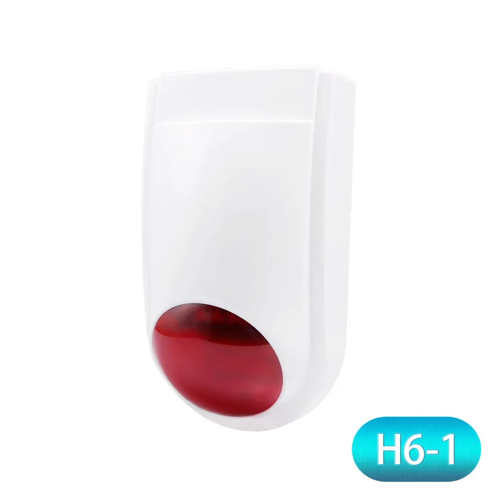 HOMSECUR DIY беспроводная домашняя безопасность wifi GSM Сигнализация приложение пульт дистанционного управления RFID карта Arm Disarm(панель сигнализации LA02 PIR и т. д - Цвет: External Flash Siren