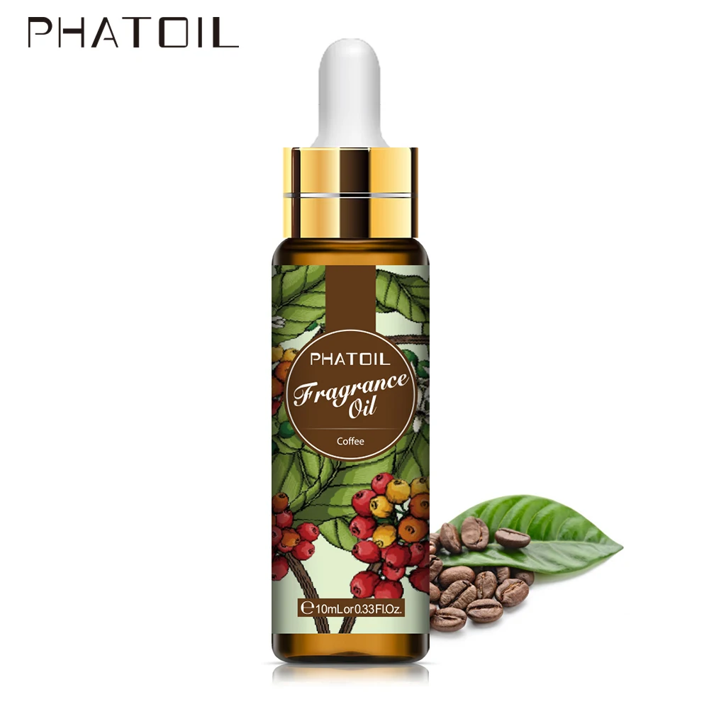 10ml with Dropper Coffee Sea Breeze Fragrance Oil for DIY Home Perfume Diffuser Musk Fresh Linen Baby Powder Magnolia Aroma