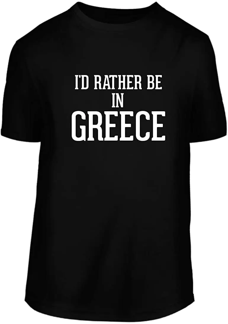 

I'd Rather Be In GREECE - A Nice Men's Short Sleeve T-Shirt Shirt