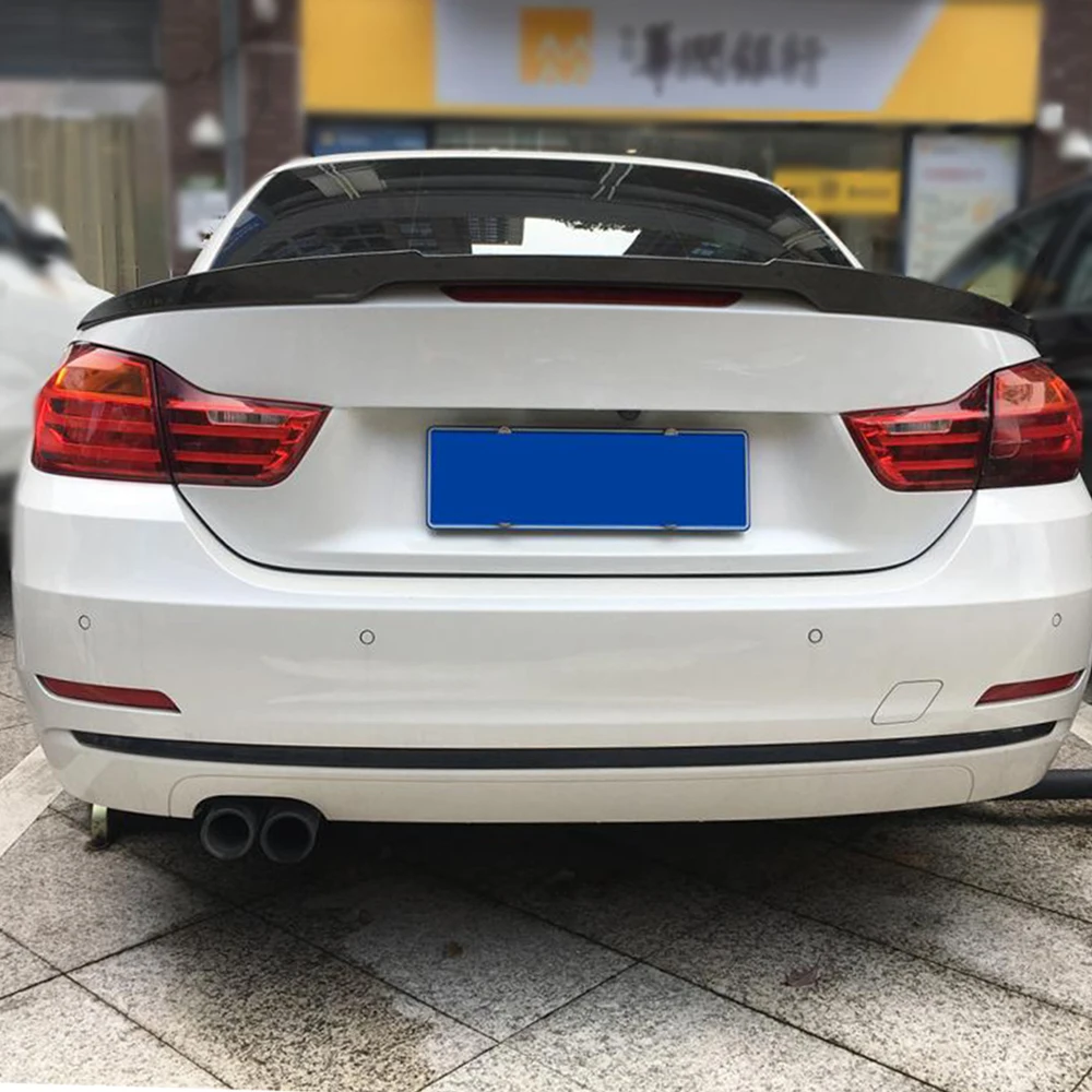 Carbon Fiber Rear Trunk Spoiler for BMW 4 Series F33 F83 M4 Convertible 2014 - 2019 Wing Boot Lid Lip | Автомобили и мотоциклы