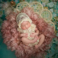 newborn photography clothing lace hatromper set baby girl photo prop newborn photography props accessories infant photo clothes