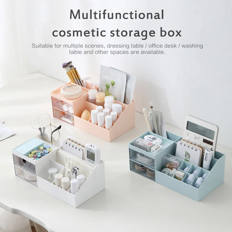 

Многофункциональная настольная Косметика канцелярские принадлежности прозрачная коробка для хранения ювелирных изделий