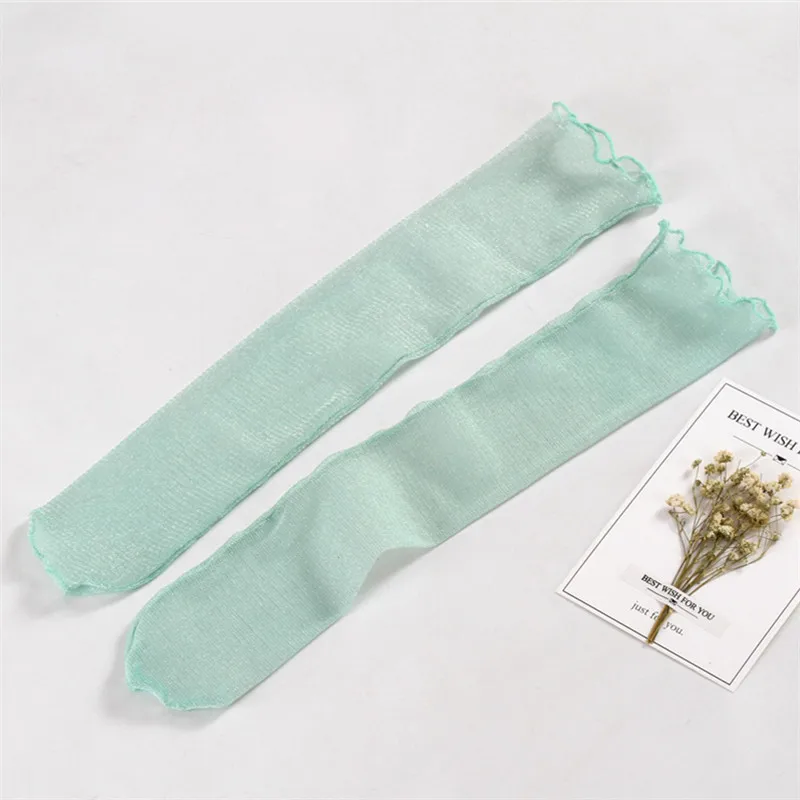 Новые прозрачные блестящие сетчатые носки для детей ясельного возраста 4 цвета