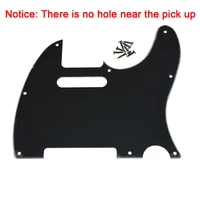 black 3 ply 8 hole tele pickguard scratch plate with screws for telecaster for fender tl electric guitar accessories