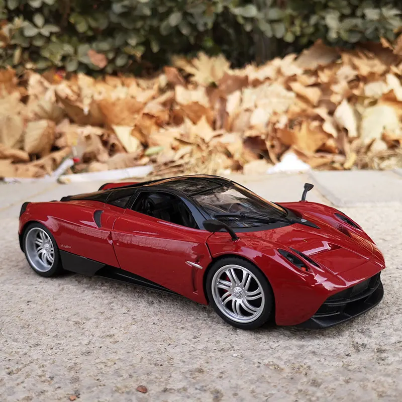 Welly 1:24 PAGANI HUAYRA модель автомобиля из сплава red supercar литой под давлением игрушечный