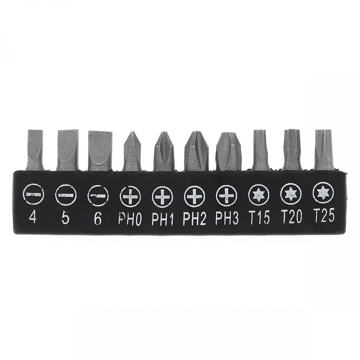 10pcs Carbon Steel Screwdriver Bit Set Magnetic High Hardness Batch Head Screw Driver Bits Slotted Phillips Hexagon Drill | Инструменты