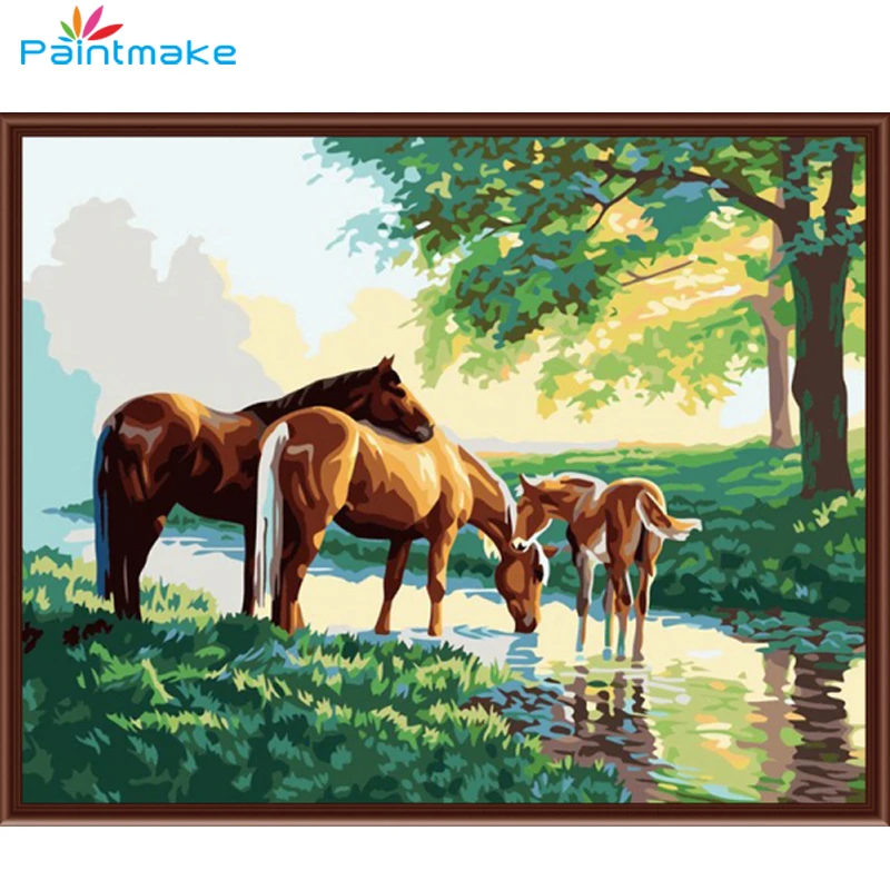 Набор для рисования по номерам на холсте Лошадь|diy painting|painting diydiy canvas painting |