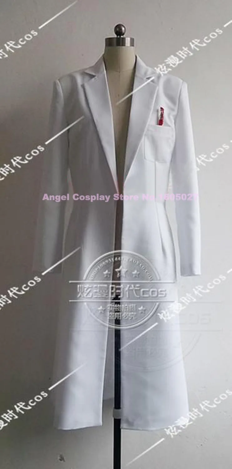 Баргинсов! аниме Steins Gate Okabe Rintarou маскарадные костюмы пальто безумный учёный белая куртка костюм - Цвет: Male Coat