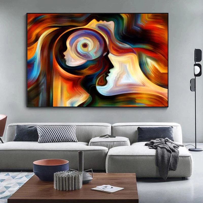 

Oil Painting On Canva Sinvisible Man Abstract For Living Room For Bed Room Wall Art Home Decoration Fine Picture No Frame