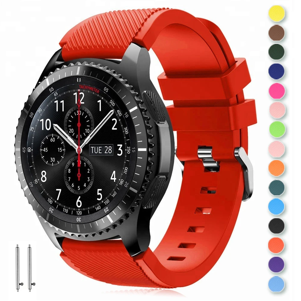 

Ремешок для Samsung Galaxy Watch 3 45 мм 41 мм 42 мм, спортивный браслет для Huawei Watch GT 2 Pro Amazfit GTR, 22 мм 20 мм