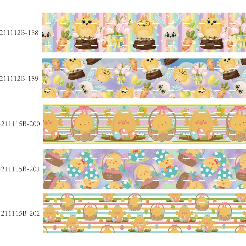 

Hot sale1" Easter ribbon, custom cartoon bunny egg Easter foe