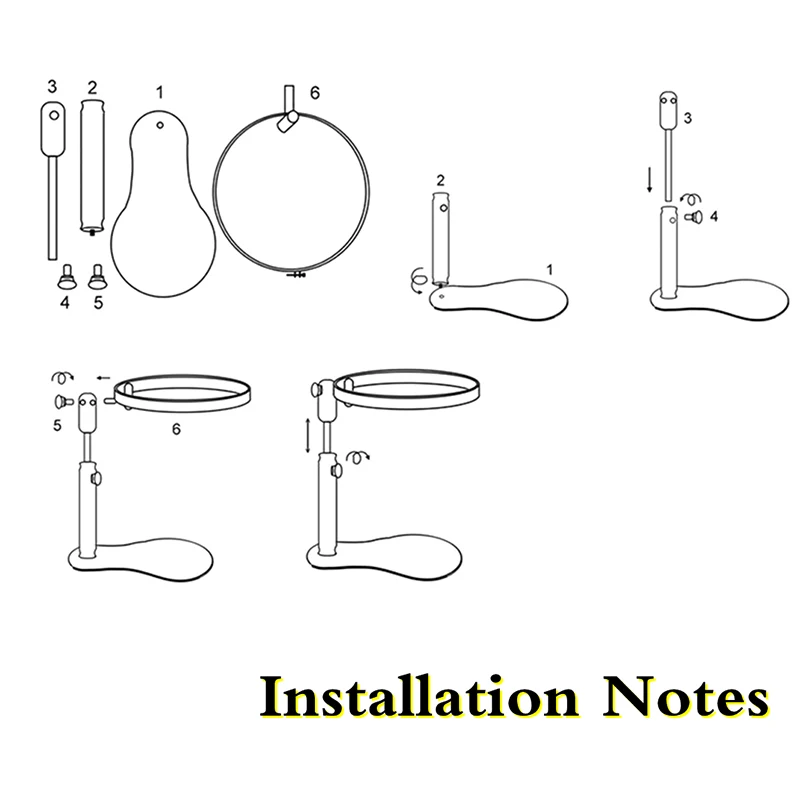 

Adjustable Desktop Embroidery Frames Hoop Wood Embroider Stand 360 Degree Rotating Cross Stitch Rack DIY Crafts Sewing Tools