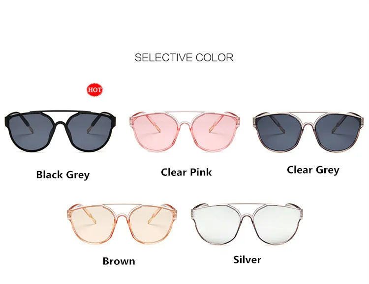 Винтажные женские солнцезащитные очки Higodoy кошачий глаз прозрачная оправа