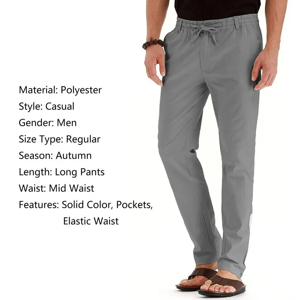 

Plus Size Casual Fashion Mid Rise Suit Pants Elastic Waist Breathable Drawstring Straight Business Trousers Workwear 2021New Hot