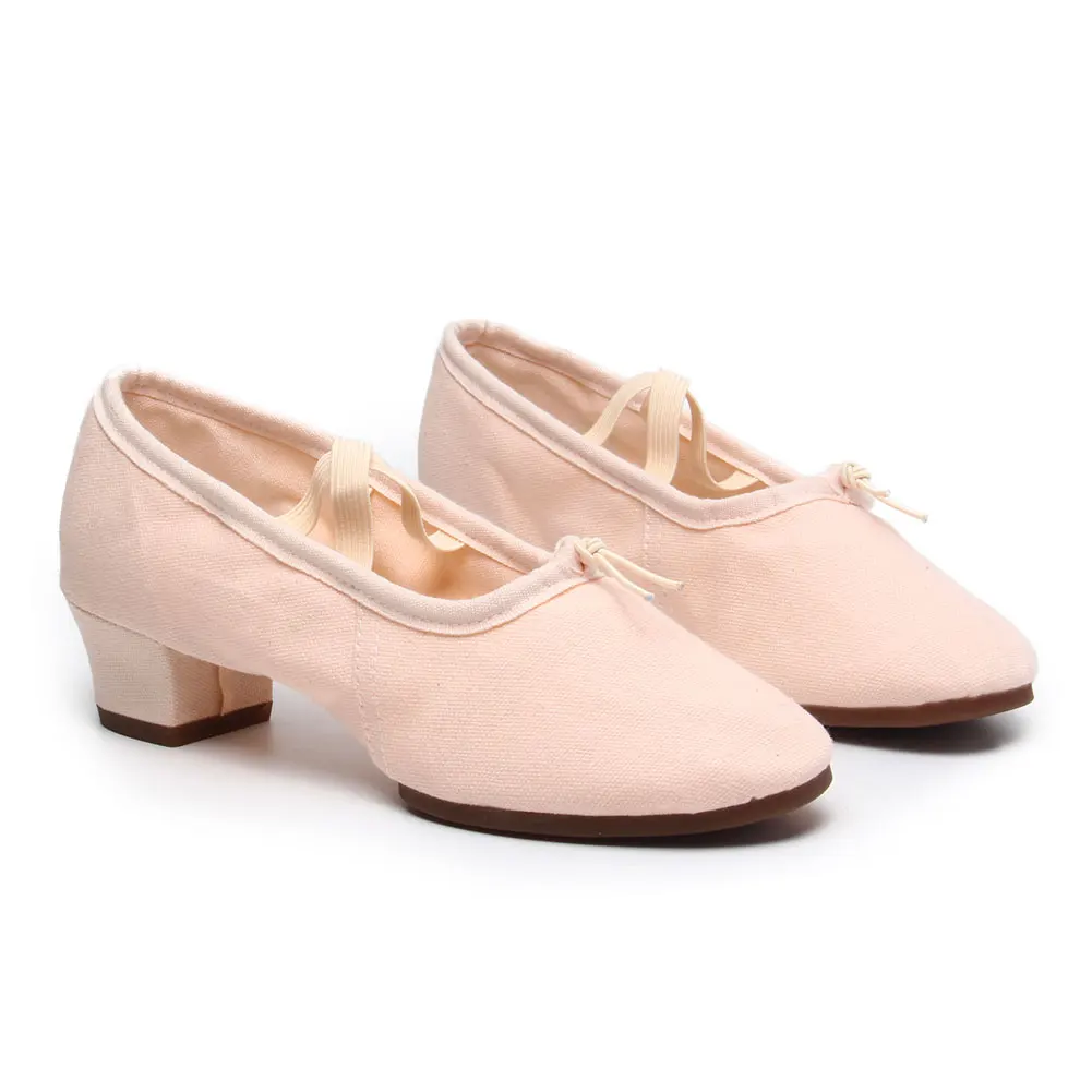HIPPOSEUS Ballet Dance Shoes Girls Soft Canvas Children Non-Slip Ballet Shoes Gym Exercise Dancing Shoes Yoga Belly Slippers