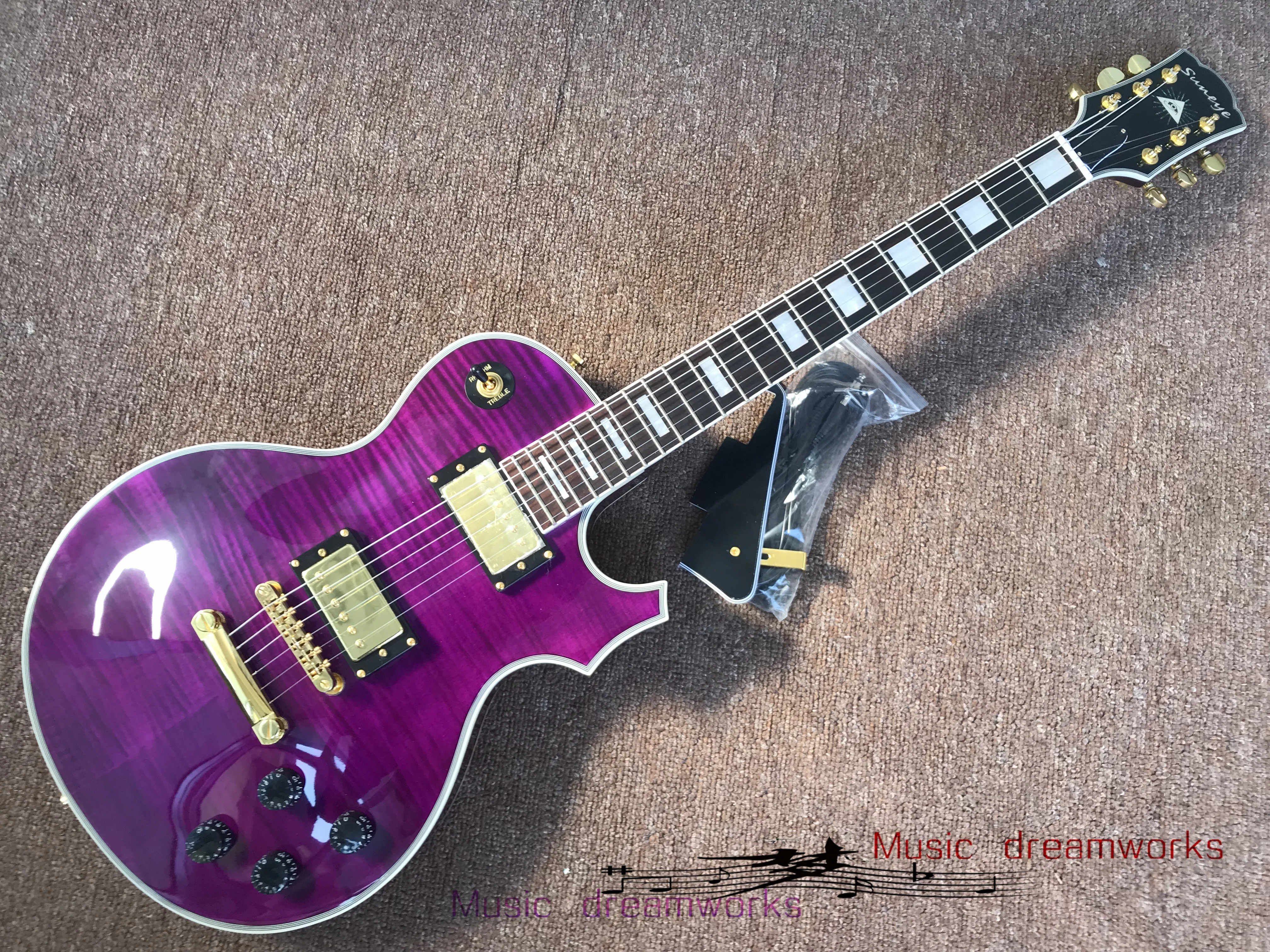 Китай OEM Мощность таможня custom shop Электрогитара sun eye высокого качества гитара