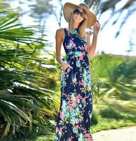 

Mother Daughter Dresses Mommy and Me Family Matching Outfits 2023 Summer Fashion Print Bohemian Long Dress Mom & Kids Clothes