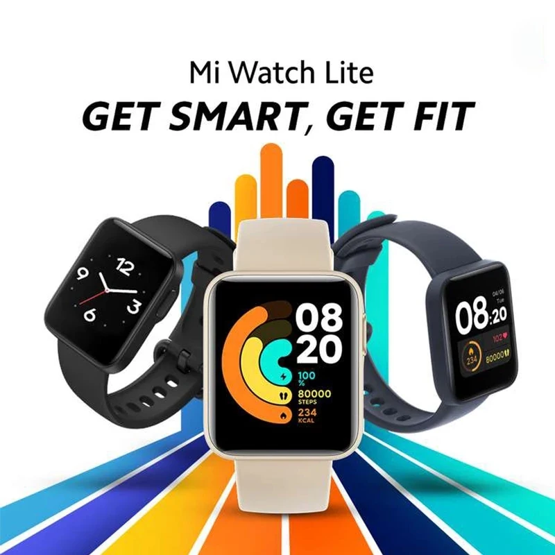 Смарт-часы Xiaomi Mi Watch Lite глобальная версия сенсорный экран 1 4 дюйма GPS 5ATM