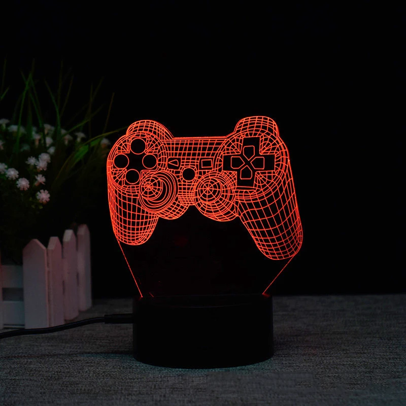 3D ночник для игровой комнаты настольная установка освещение декора Настольная