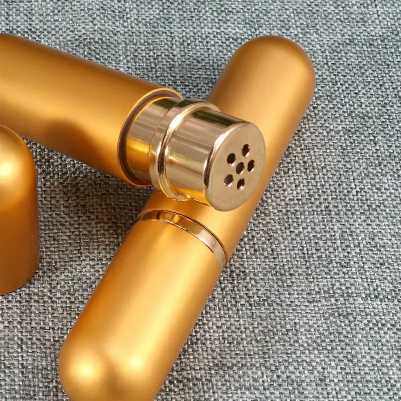 3Pcs Refillable Mini Perfume Essential Oil Diffuser Tube Aromatherapy Nasal Inhalers Bottle with Cotton Wicks Golden | Красота и