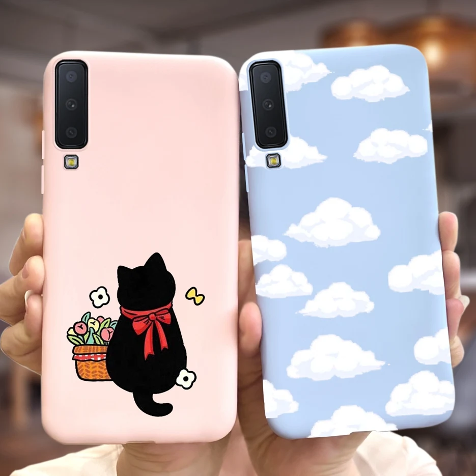 Милый силиконовый чехол для Samsung Galaxy A7 2018 A750 6 0 дюйма телефона A 750 F мягкие ТПУ