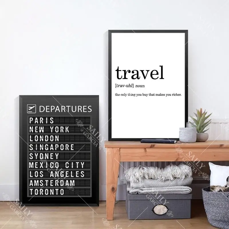 Доска перемещения художественная работа с цитатами холст картины аэропорта