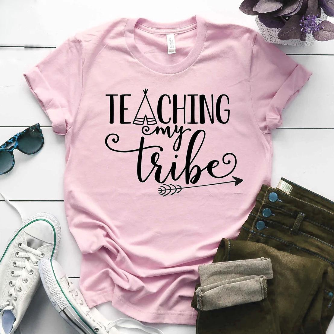 Teaching My Tribe Женская забавная Футболка Повседневная футболка для девочек