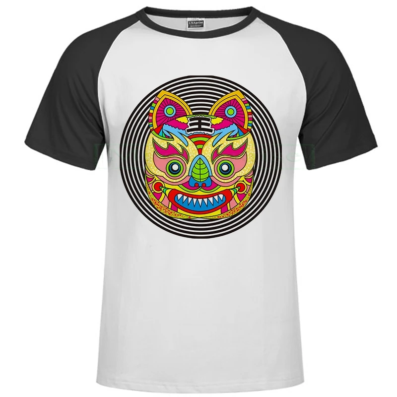 Брендовая 3d футболка с животными рубашка со львом Camiseta мужские забавные