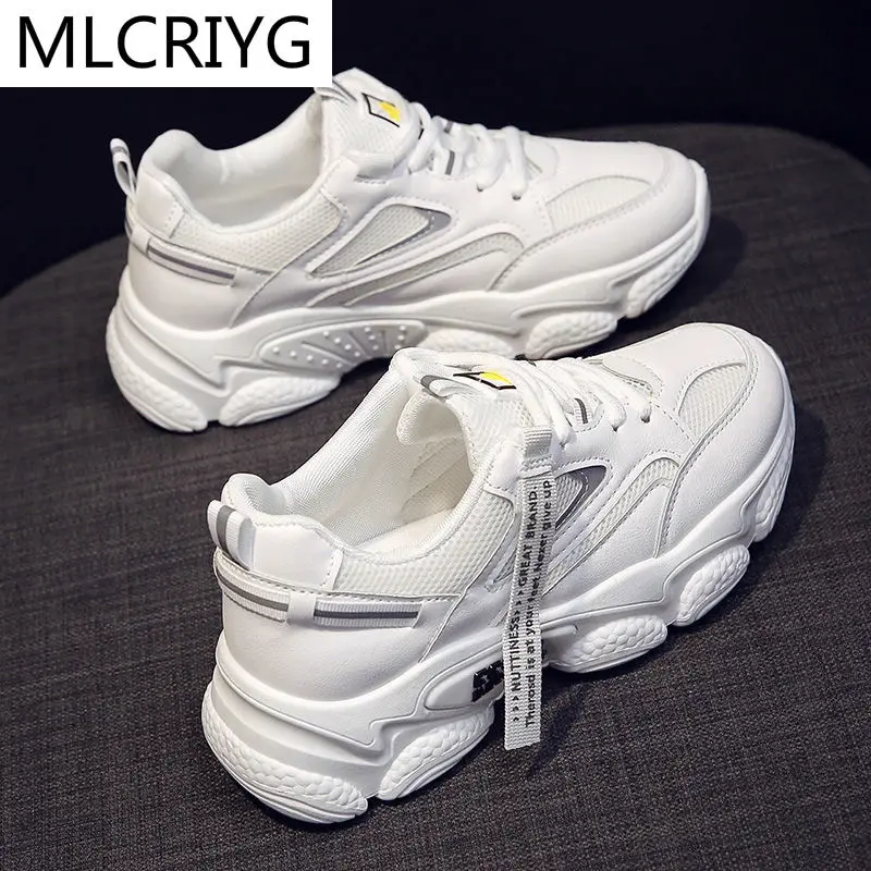 

Spring Women Shoes 2021 New Women Vulcanized Shoes Fashion Mesh Breathable Women Casual Shoes Round Head Sneakers zapatos mujer