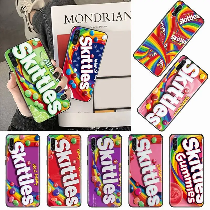 

Skittles Sweet Sour Fruit Candies Phone Case For Samsung galaxy A S note 10 7 8 9 20 30 31 40 50 51 70 71 21 s ultra plus