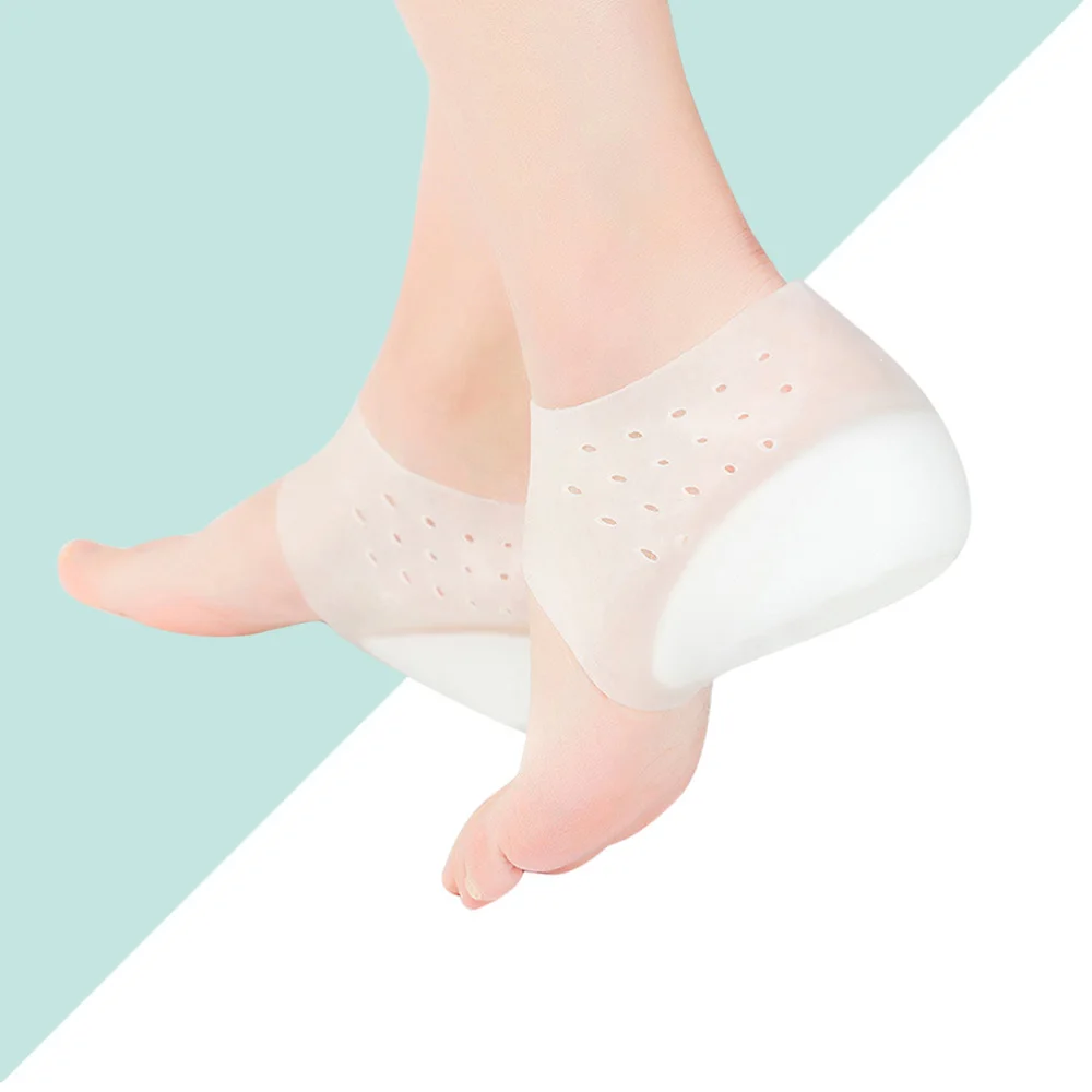 Силиконовые подушечки для пятки увеличивающие рост стельки невидимые