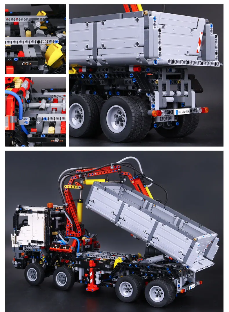 DHL 20005 Technic автомобильные игрушки 42043 Arocs 3245 Motor Technic автомобильные игрушки сборные модели автомобилей строительные блоки для детей рождественские подарки