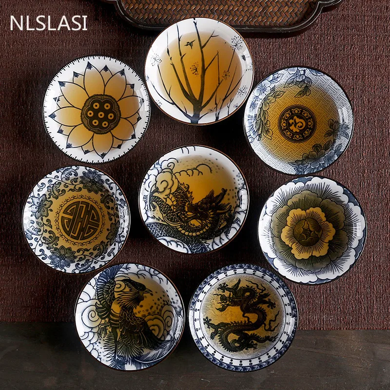 Китайский керамический чайный сервиз NLSLASI набор маленькая чайная чашка одна сине