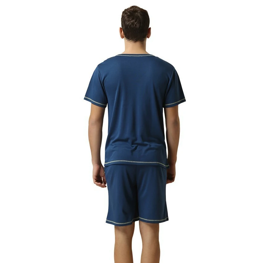 Брендовый пижамный комплект для пары вязаная Домашняя одежда из модала