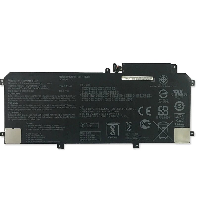    ASUS ZenBook UX330C UX330CA U3000C UX330CA-FC 0B200-02090100 11, 55 V C31N1610