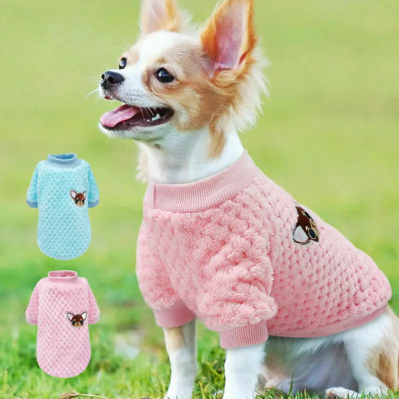 Dog Cat Pet Puppy Small Knitted Winter Warmer Fur Sweater Apparel Clothes Jumper Vest Coat Costumes S-XXL | Дом и сад