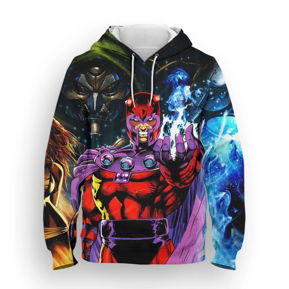 

Magneto Marvel 3D Print Women's Hoodies Casual Spring Autumn Men's Sweatshirts Long Sleeve Streetwear Cool Children Clothing