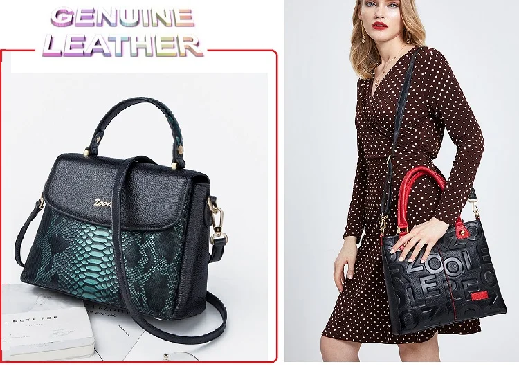 ZOOLER Горячая Женская мода Tote натуральная кожа роскошные сумки tote сумки элегантные женские мессенджер через плечо модный кошелек# jy201