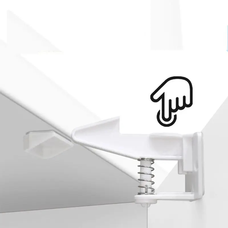 

10Pack Invisible Child Baby Safety Lock Adhesive Cabinet Drawer Cupboard Latches baby protection-having these safe locks