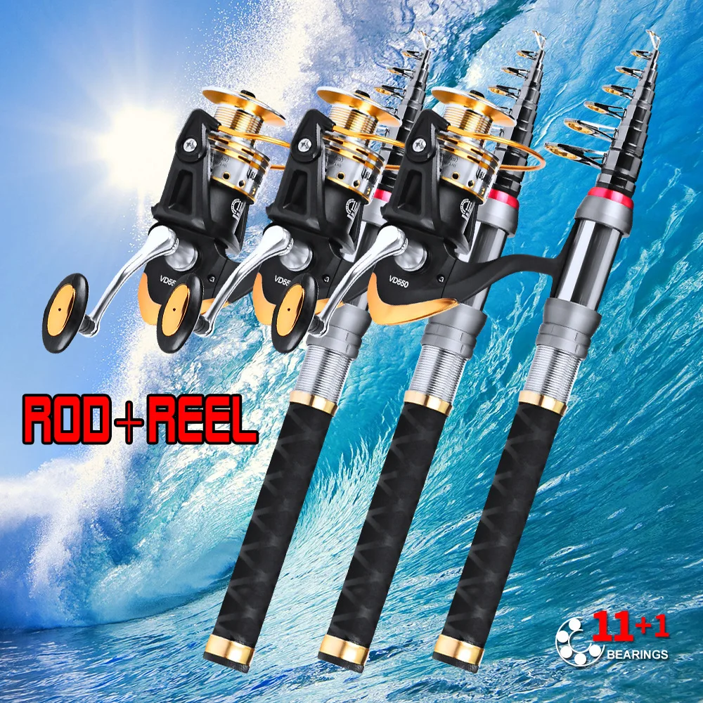 

The Fishing Rod Is 1.5-1.7 Meters Long, Beach Fishing, Fishing Tackle Set Suitable For Outdoor Fishing Activities