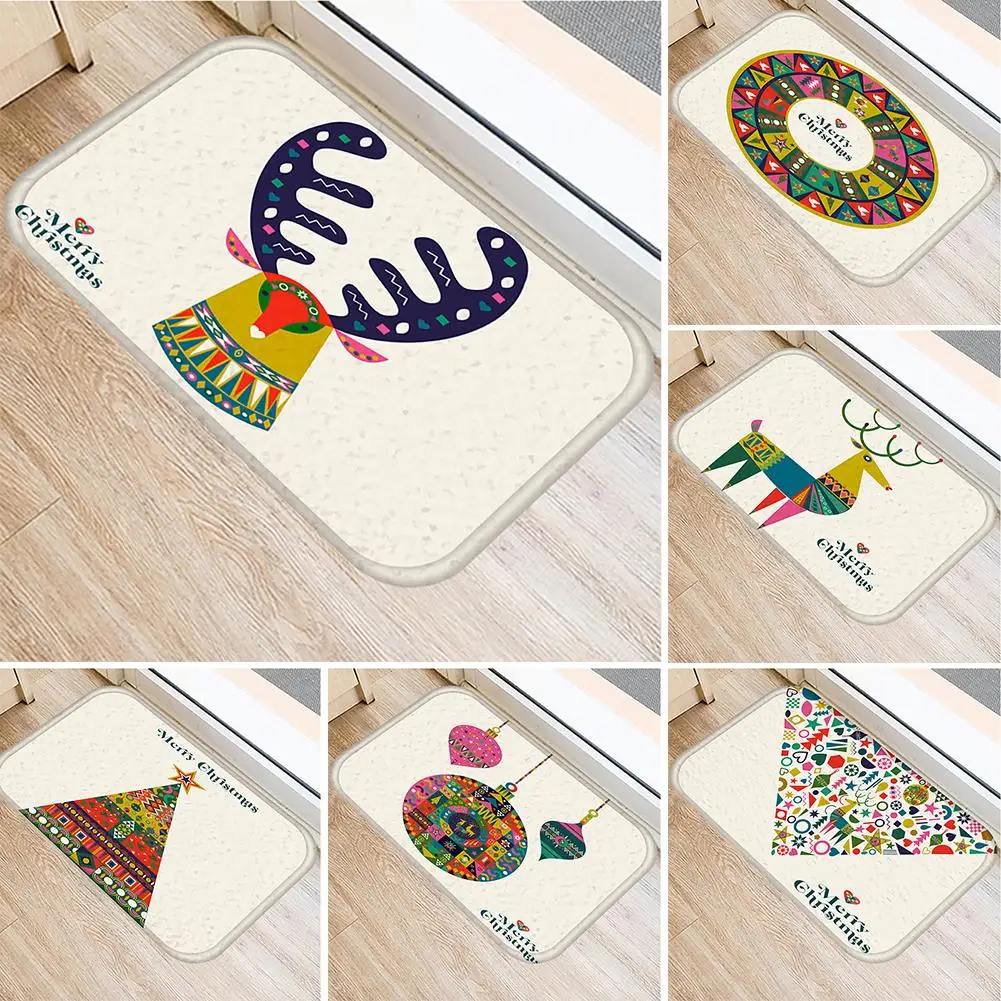40x60 см Рождественский узор мягкий Противоскользящий коврик для ванной комнаты