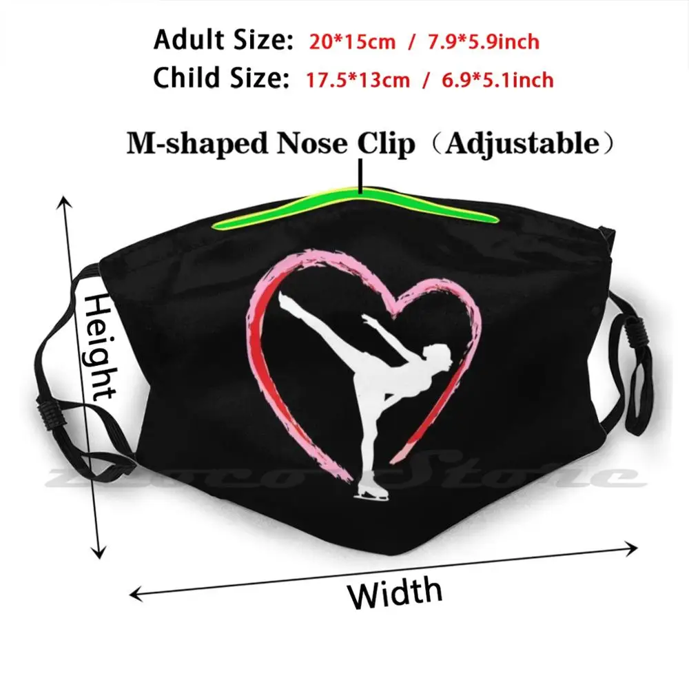 Фигурное катание конькобежное Катание на коньках Маска Тканевая многоразовая