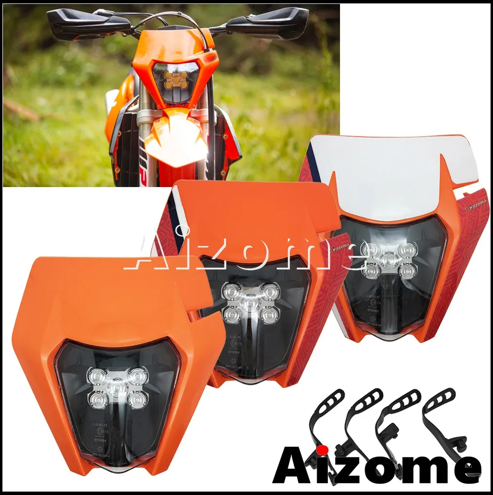 Светодиодные фары Enduro для мотокросса 12 В E8 Emark мотоцикла Yamaha Kawasaki MX EXC 450 SX XC WR DRZ KLX KX